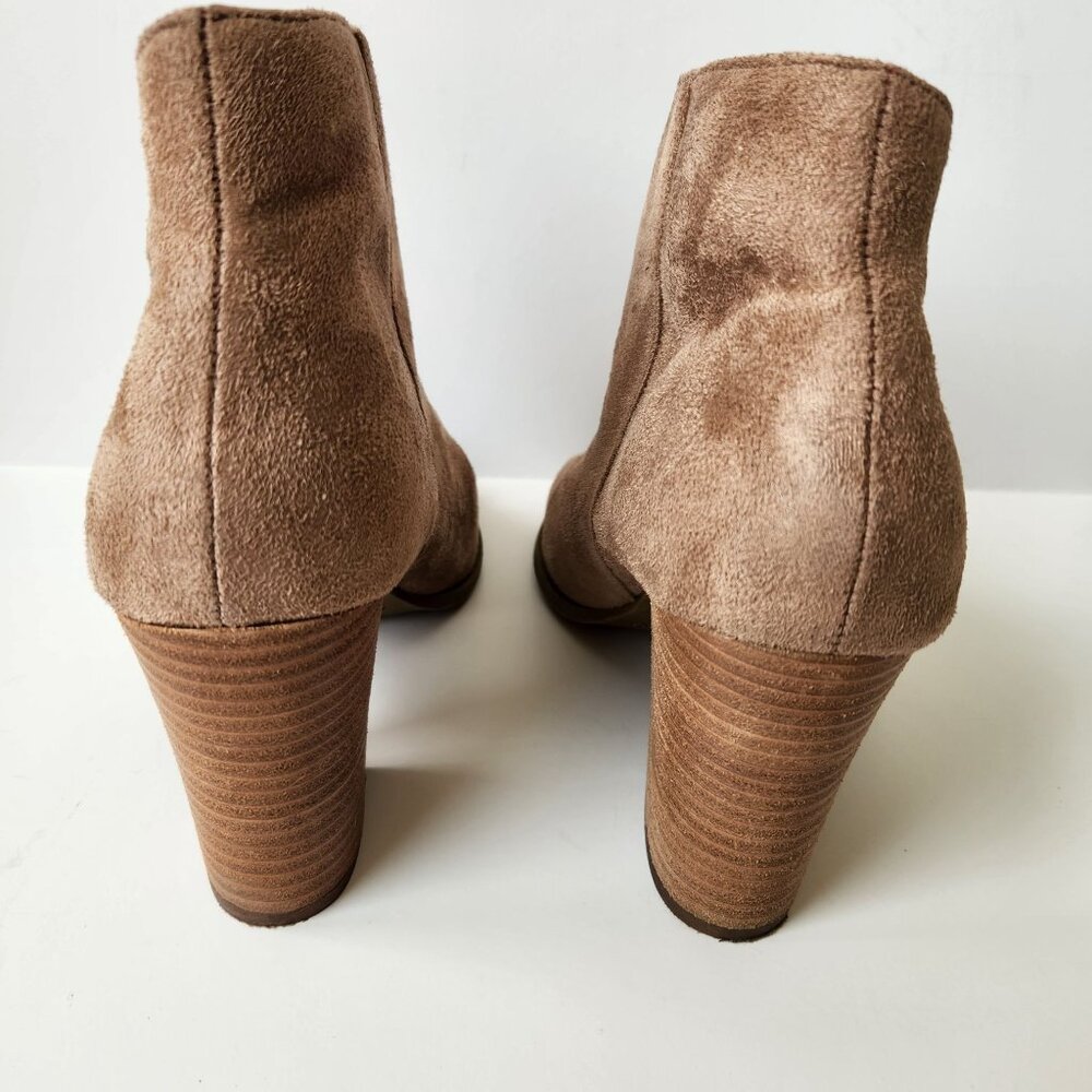 Carlos By Carlos Santana Jade Suede Peep Toe Ankle Booties Cowgirl Festival Boho - Picture 4 of 9